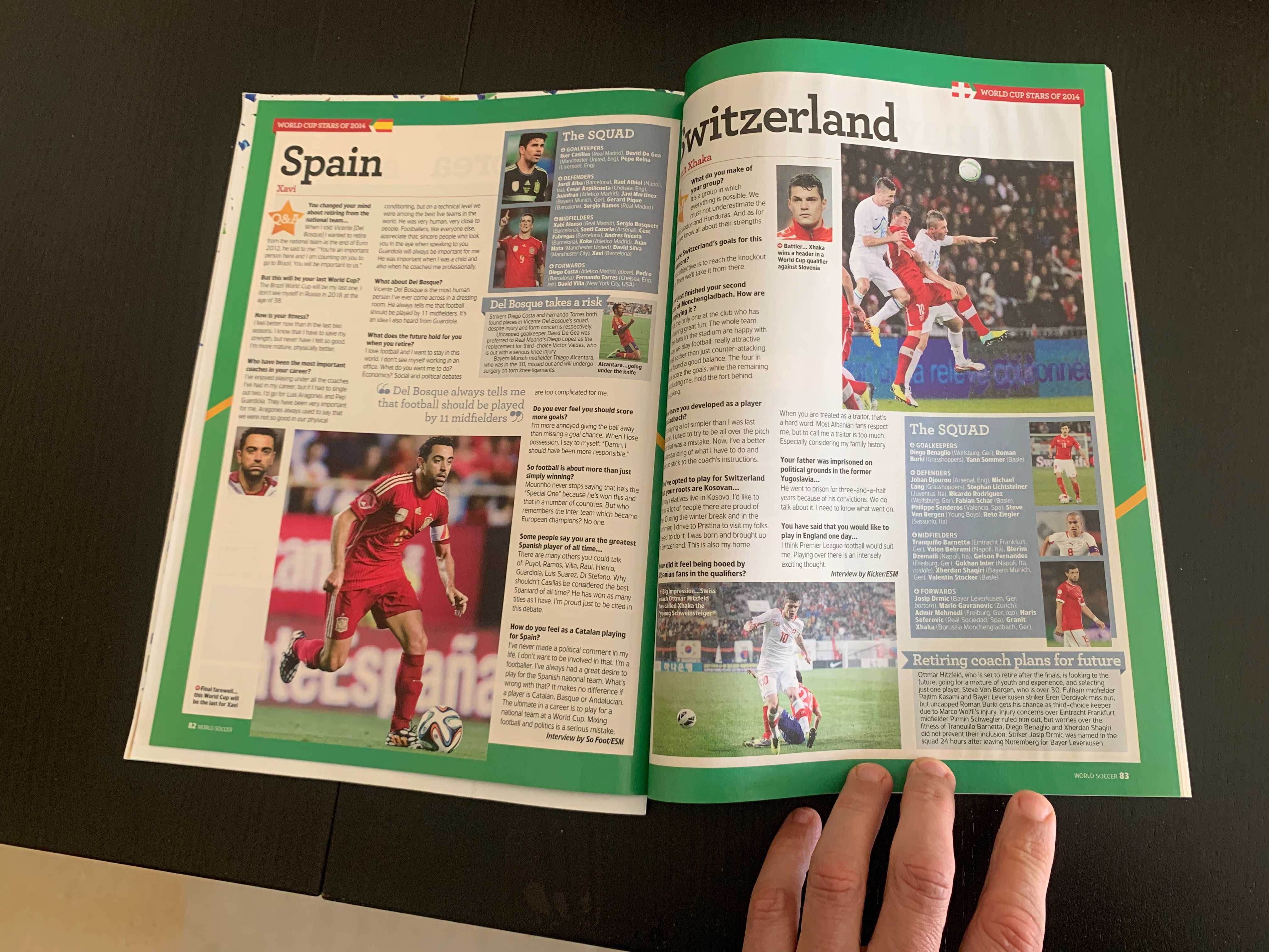Caderno/Revista World Soccer de Junho 2014