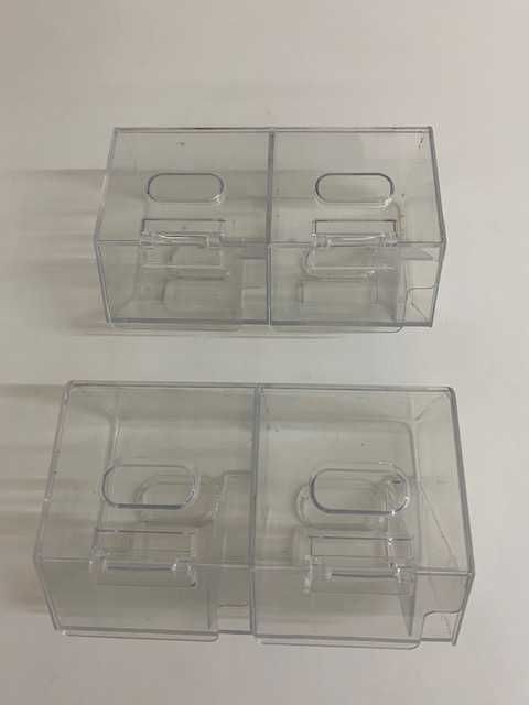 Caixas de arrumação escritório plástico transparente