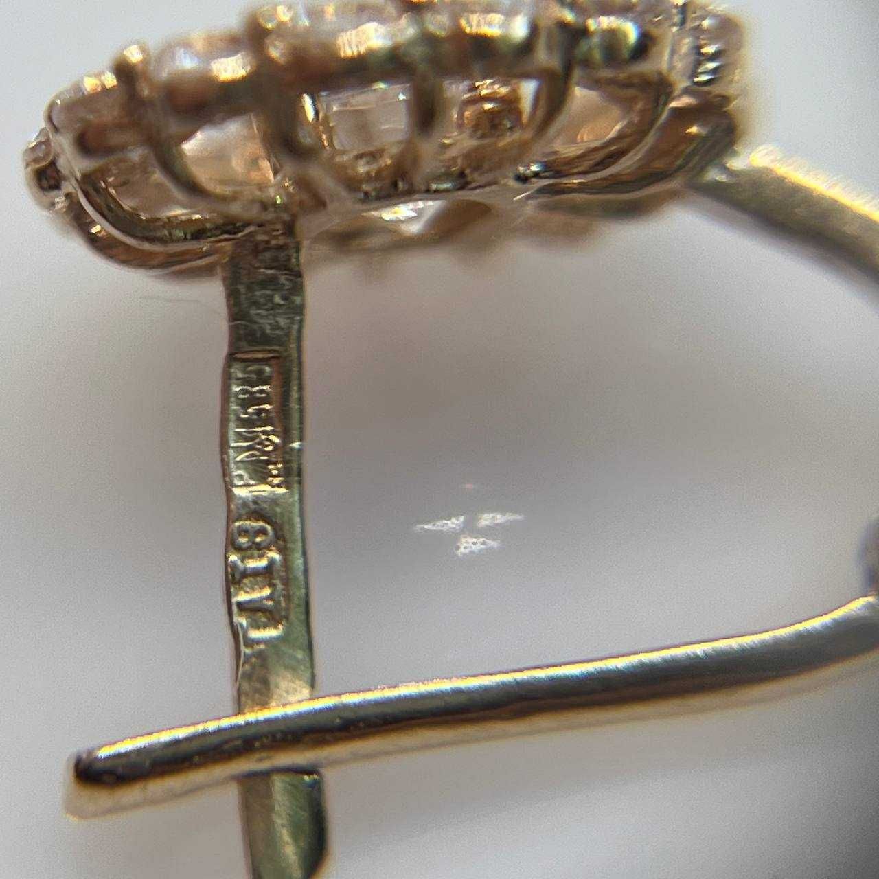 Золоті сережки, вага 1,35 грам Арт. 656