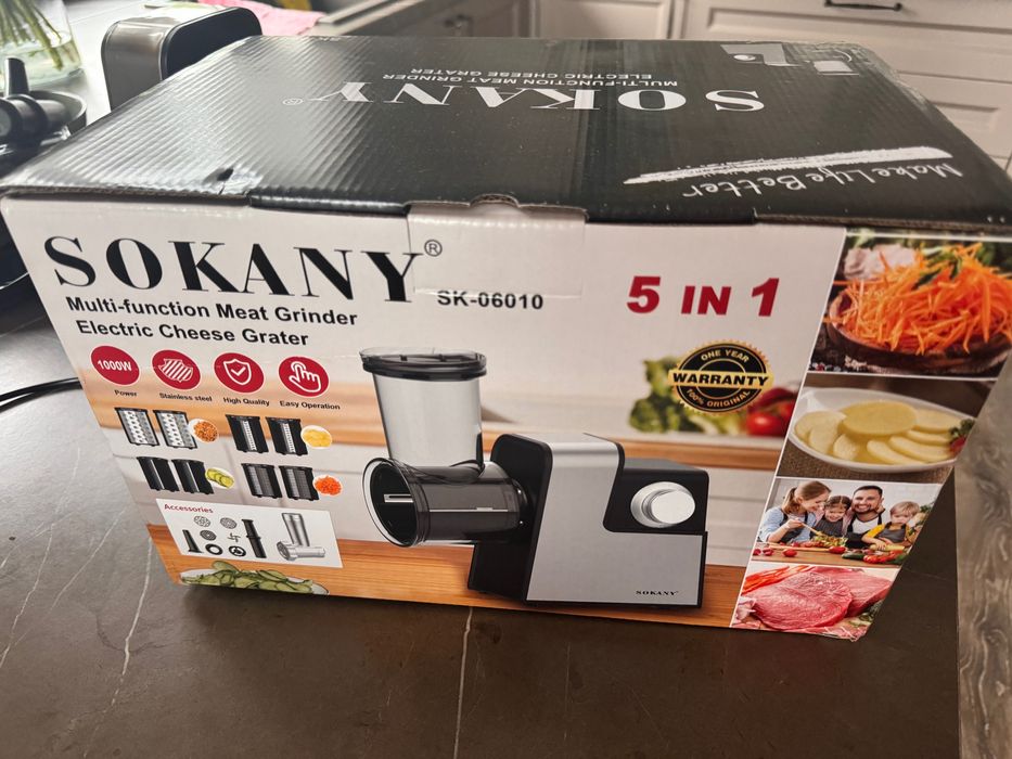 Електрична м'ясорубка 4в1 SOKANY