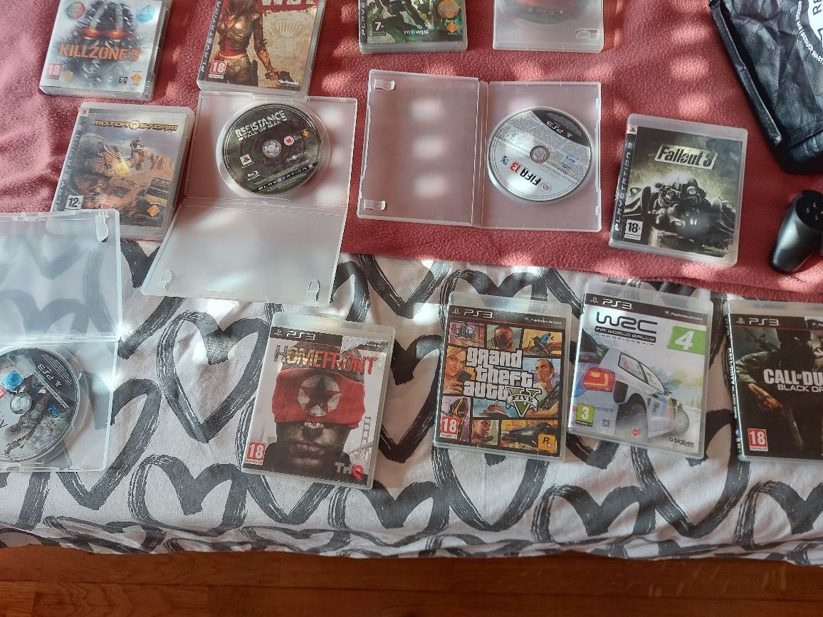 Ps3 com 15 jogos