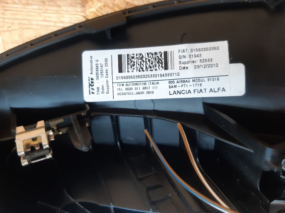 Poduszka powietrzna kolanowa/ airbag kolanowy Alfa Romeo Mito