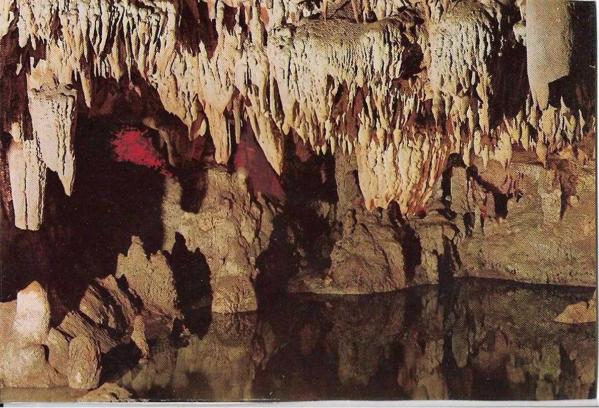 Grutas de Santo António - Postais antigos (cerca de 30 anos) - Postais