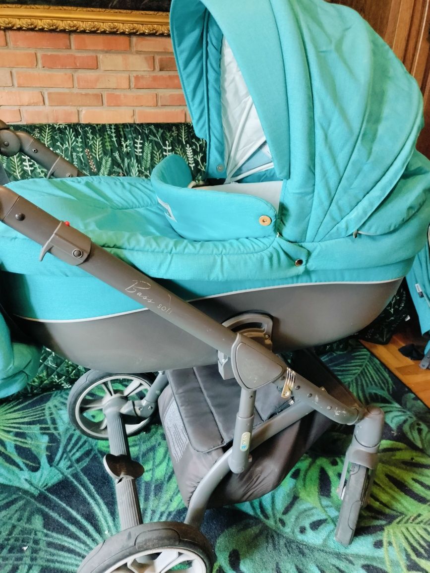 Wózek gondola plus spacerówka 3w1 Roan Bass Soft