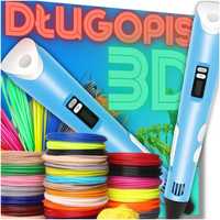 Długopis 3D dla Dzieci + Wkłady Filament 209 metrów Drukarka Pen