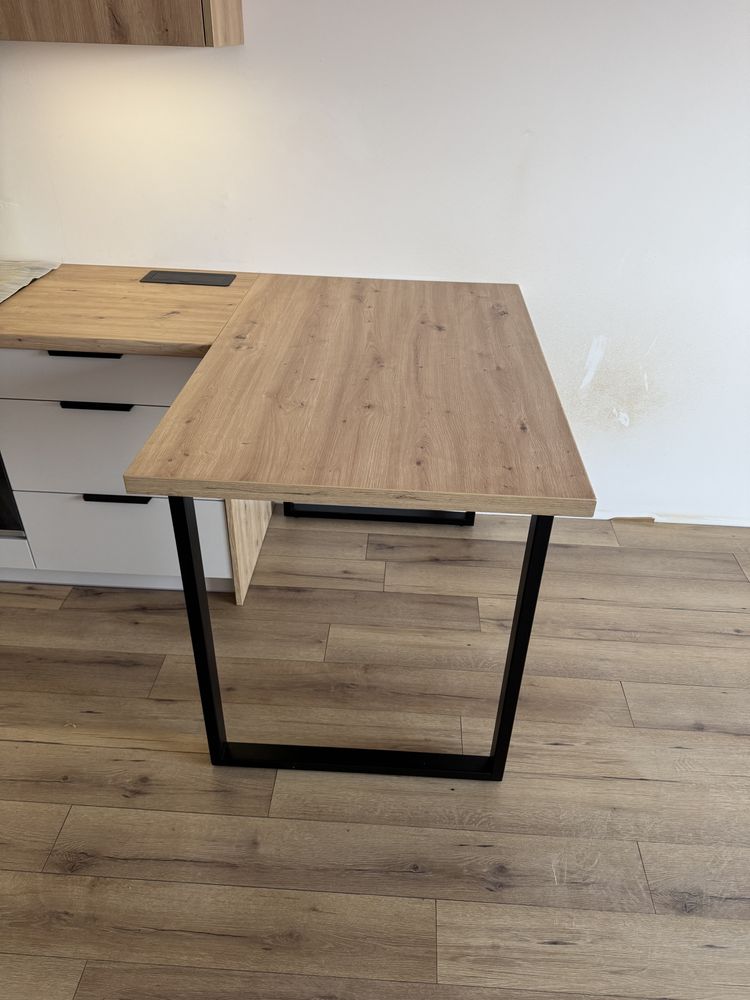 Stół blat laminowany nogi stalowe loft