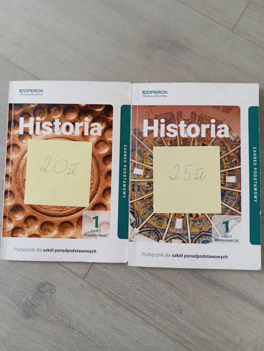 Książki do Historii wydawnictwo OPERON   część 1 i 2