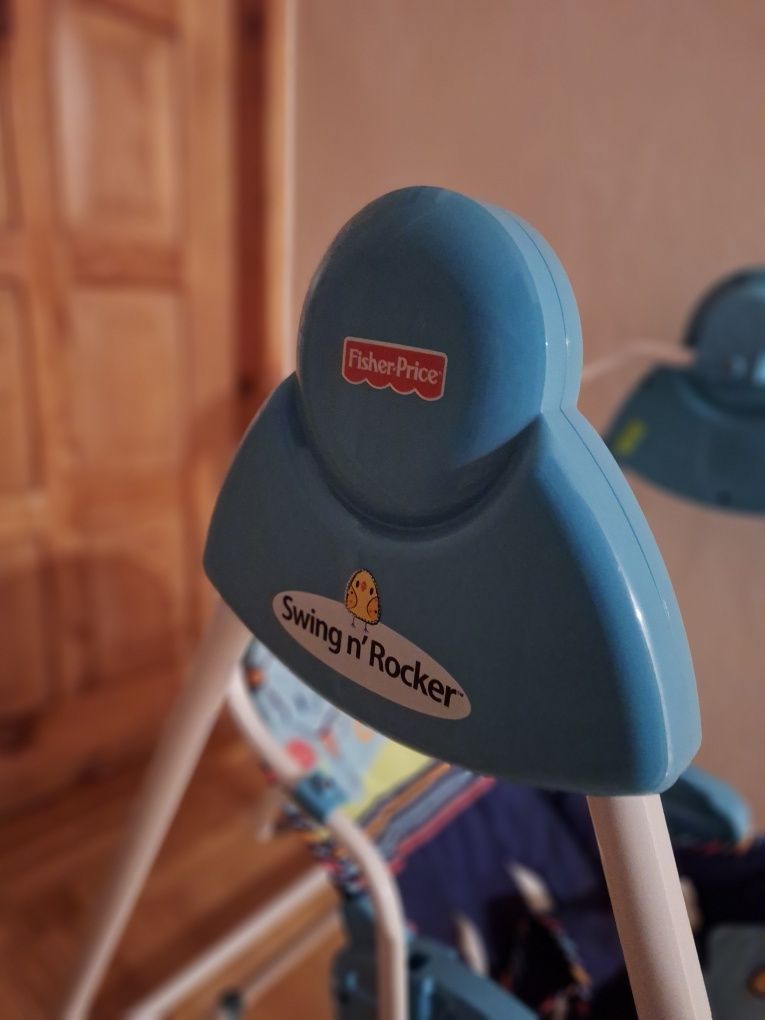 Huśtawka Leżaczek Bujaczek Fisher Price Swing N Rocker  3 w 1
