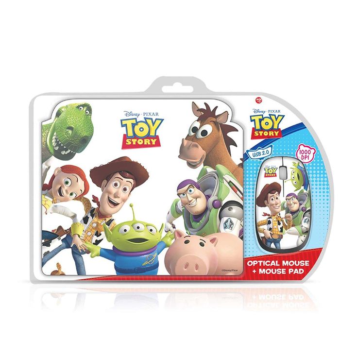 Cirkuit Planet Disney Toy Story Pack - Optical Mouse USB + Mouse Pad