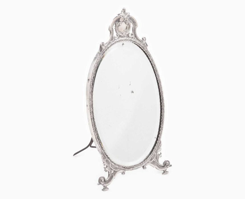 Espelho de mesa oval estilo Luís XVI