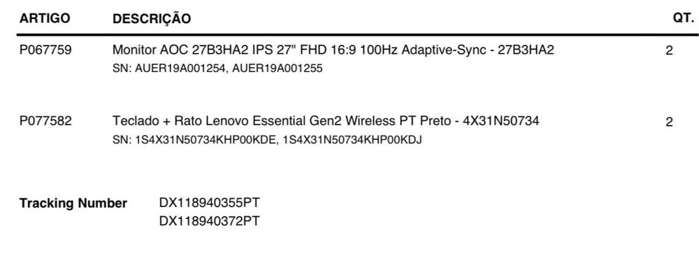 2 monitores novos com fatura e garantia