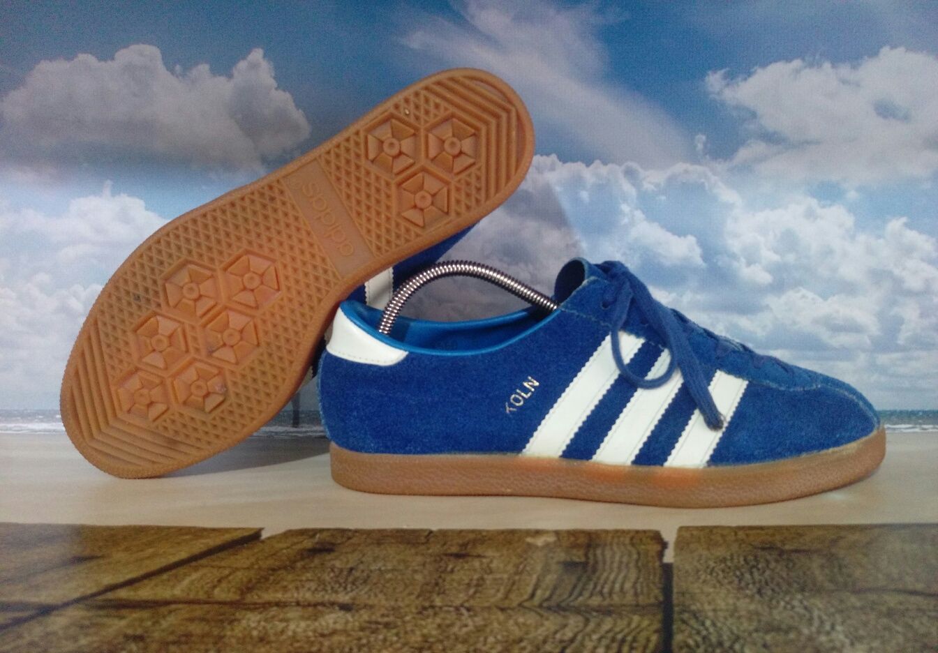 Оригінал Adidas Koln 23.5 см. вінтажні шкіряні замшеві кросівки