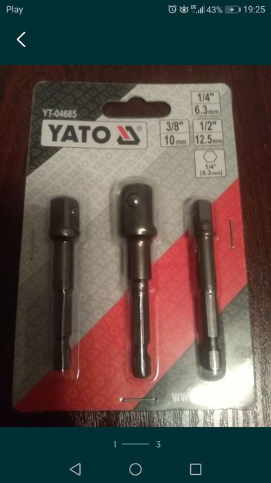Zestaw adapterow do wkrętarki Yato YT 04685
