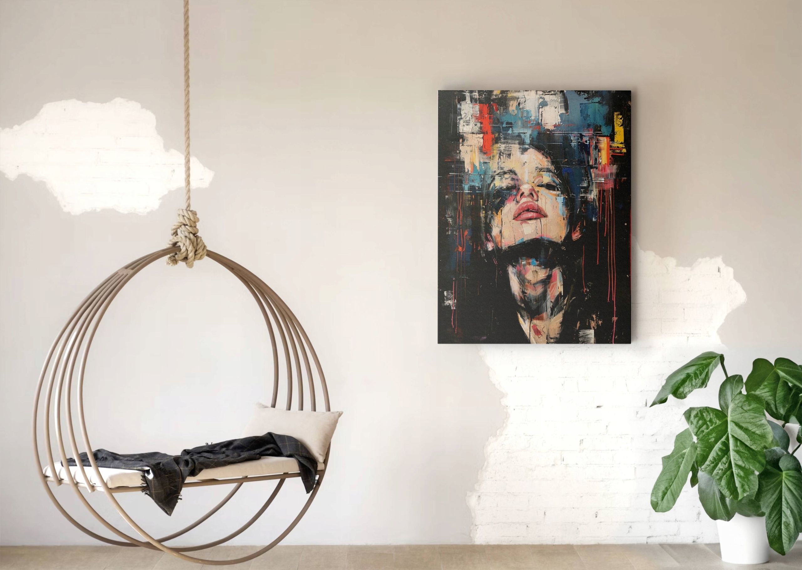Obraz na płótnie Kobieta sztuka nowoczesna do domu pokoju salonu 45x60