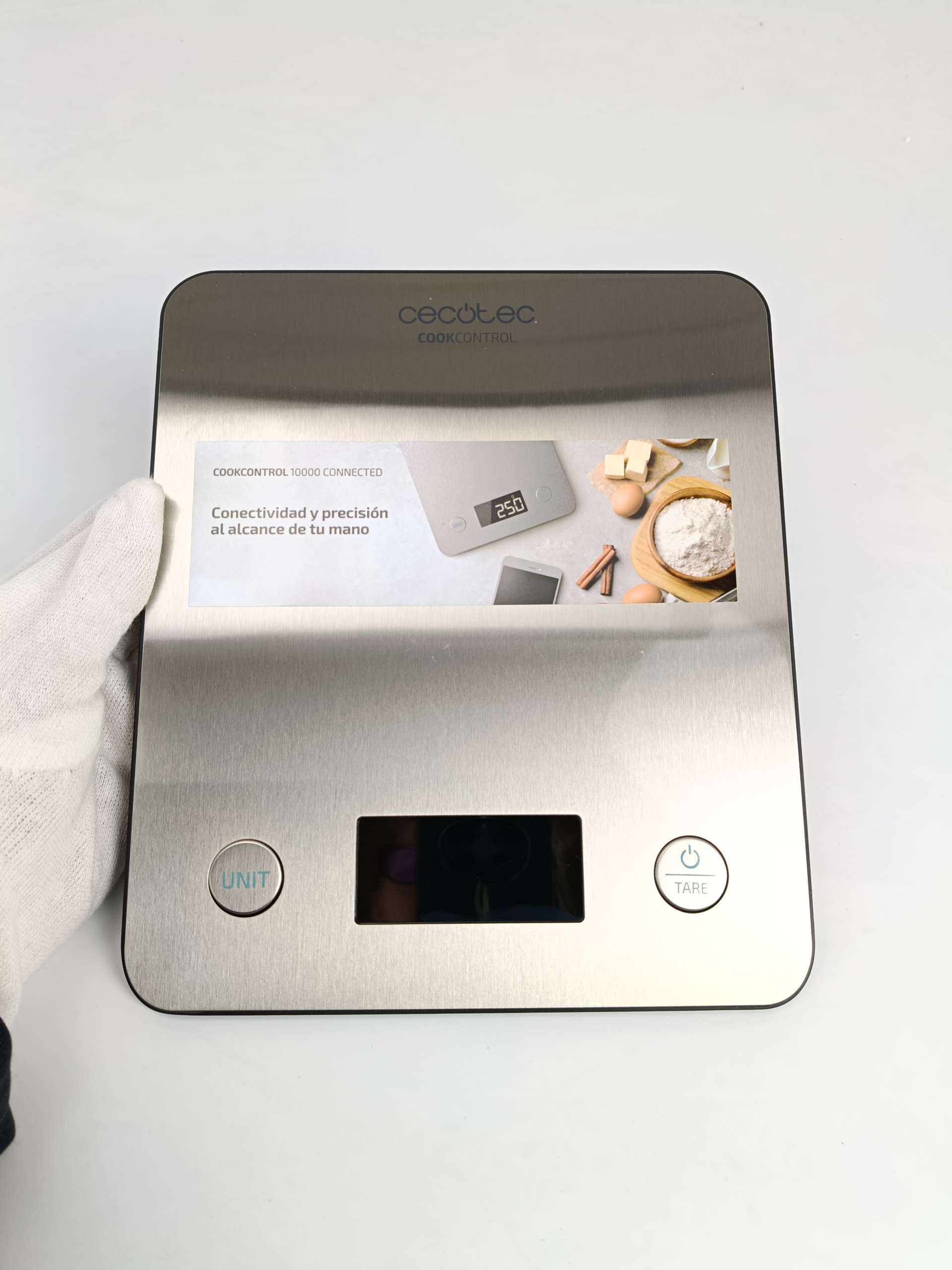 Kuchennej wagi Cecotec CookControl 10000 Connec,  wyświetlacz LCD