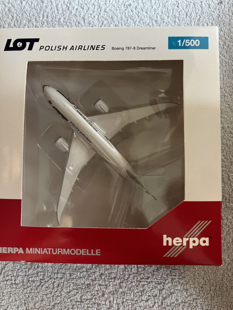 Herpa Airlines Boeing 787-8 Dreamliner, Reg. SP-LRF „Franek“, 1:500