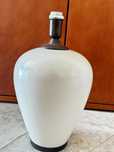 Base candeeiro em ceramica branca 50cm