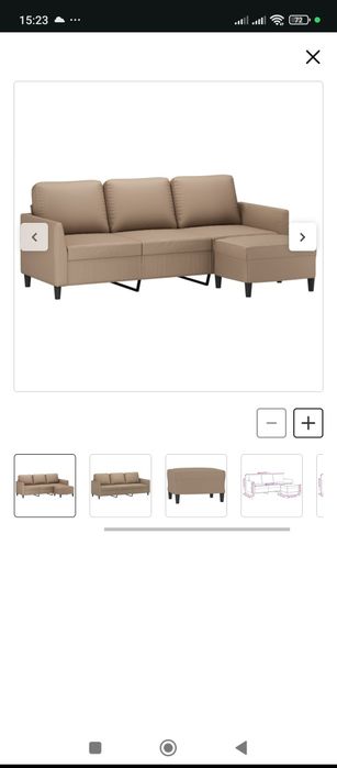 Sofá Vida XL dentro das caixas NOVO