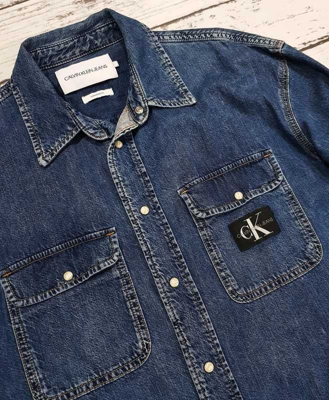 Calvin Klein Jeans * Oversized fit * koszula * jeans * napy * męska  L