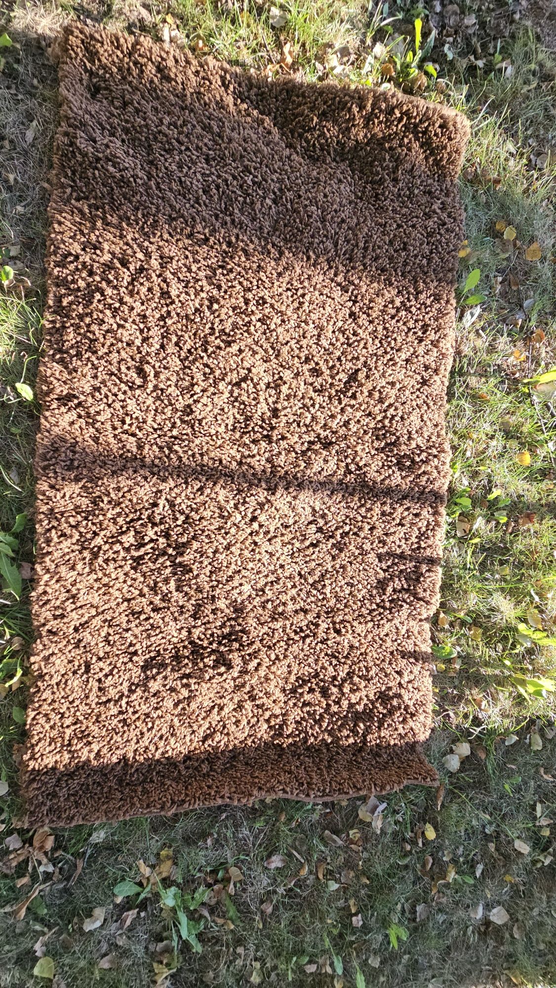 Dywan Chodnik 150x80 Brązowy Shaggy