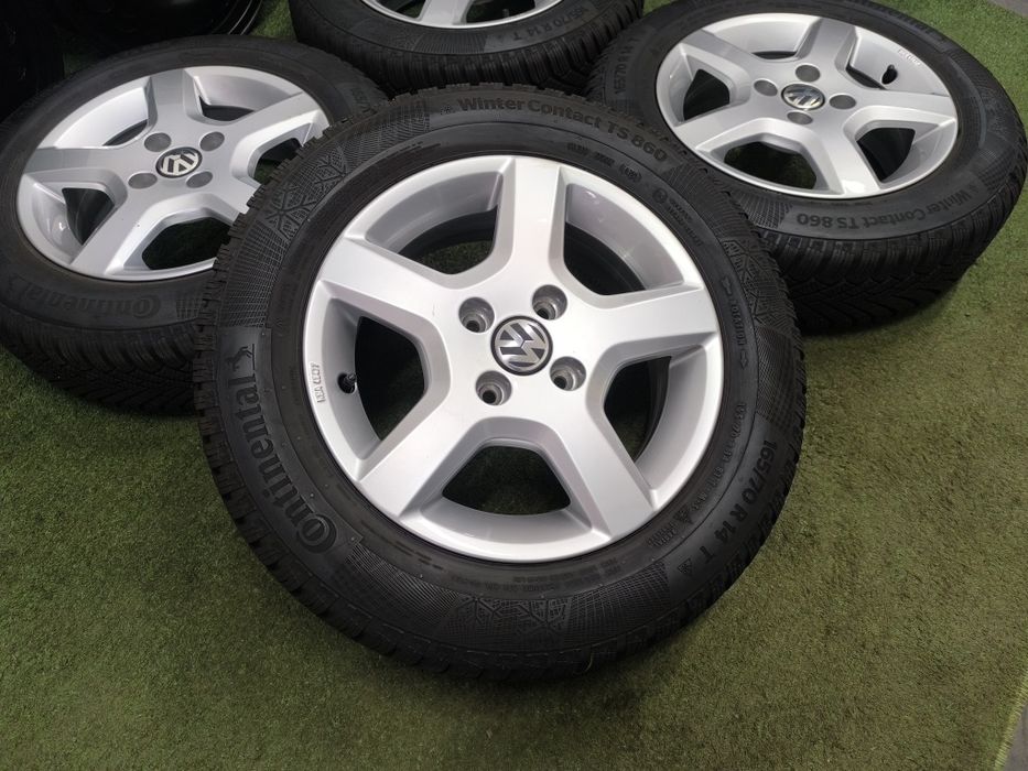 8mm Koła 14" 4x100 et35 opony 165/70/14 VW Up Seat Mi Skoda Citiego