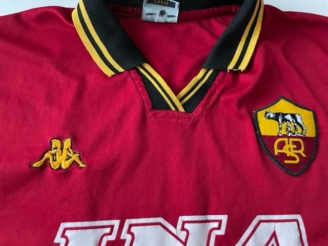 Koszulka piłkarska AS Roma retro Kappa L młodzieżowa