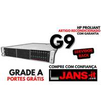 HP Proliant DL380 G9 - Intel Duplo Xeon/64GB/2x SSD 200GB + 6x 1.2TB