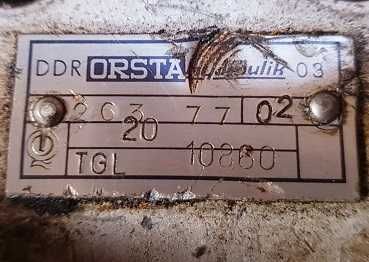 POMPA hydrauliczna silnik orbitrol hydromotor ORSTA TGL 20