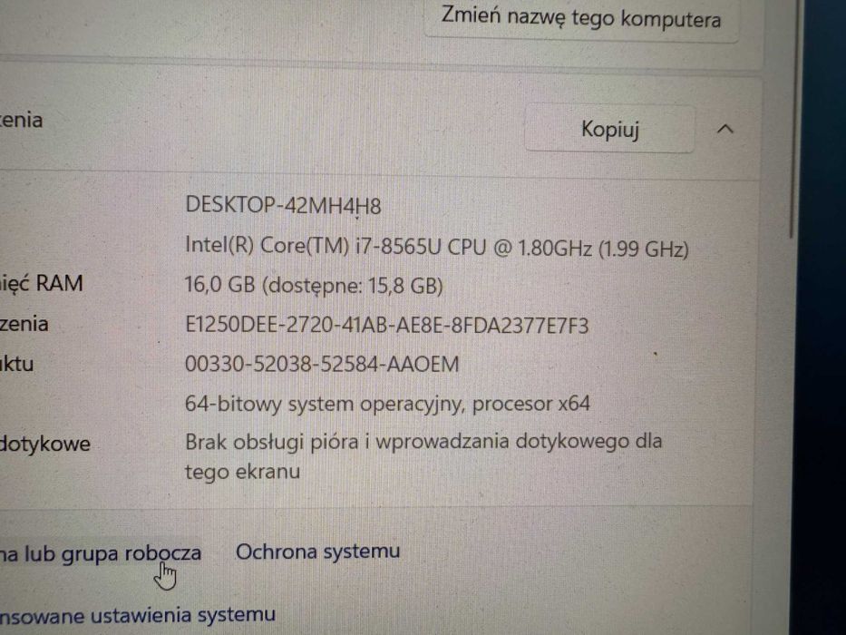 Laptop HP ZBook 15u G6 | i7-8th | 16GB | 512 NVMe | USB C