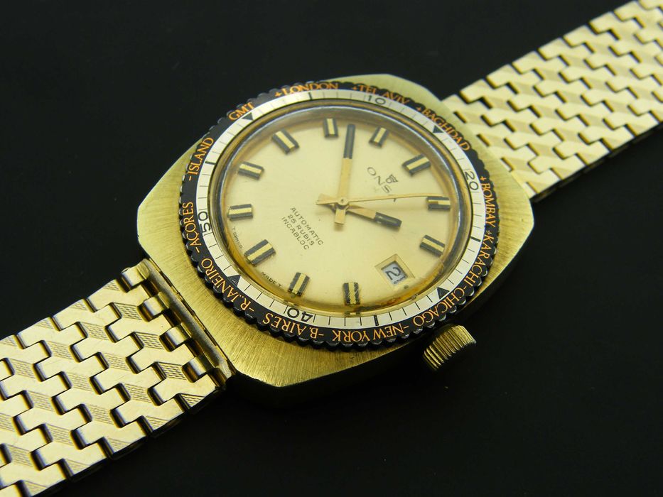 Onsa GMT Automatic w Złoconej Kopercie