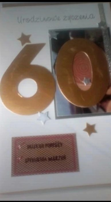 Kartka na 60 urodziny nowa