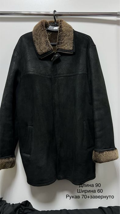 Очень теплая мужска дубленка. Натуралка. Размер XXL