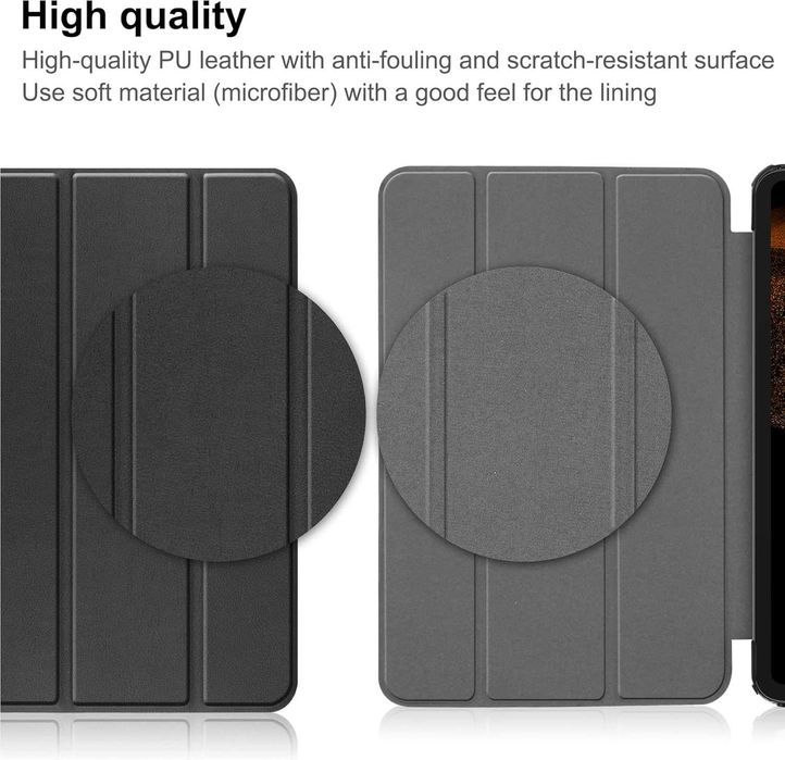 FTRONG etui do Samsung Galaxy Tab S8 Ultra stojak magnes czarne skóra