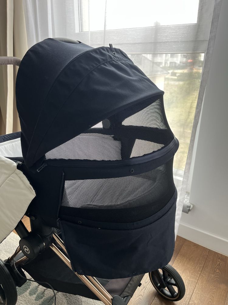 Wózek Cybex e-priam 3.0 gondola + spacerówka elektryczny