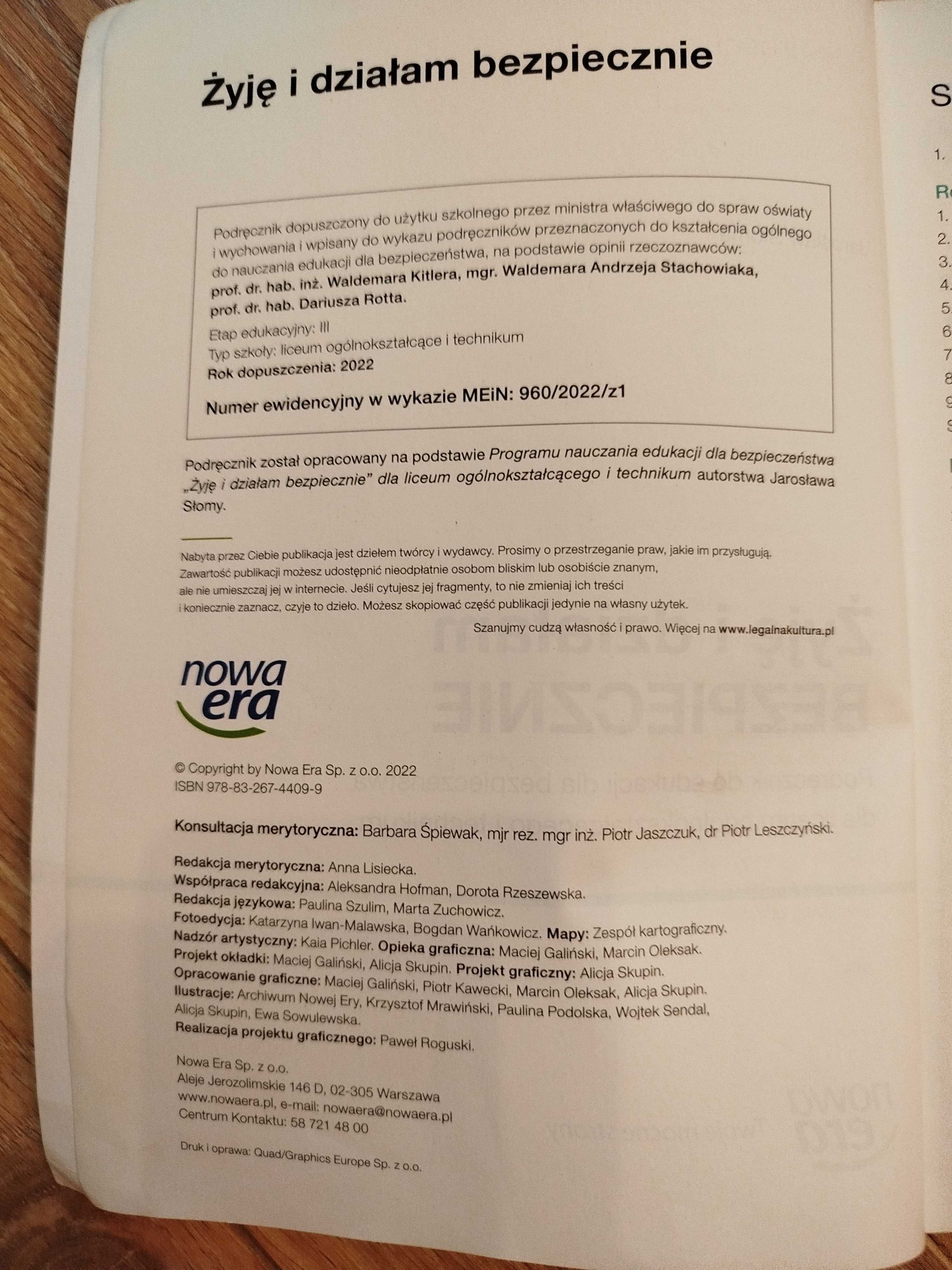 Żyję i działam bezpiecznie