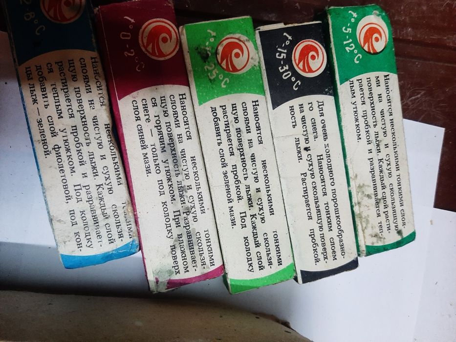 Крепления лыжные и смазка ссср.