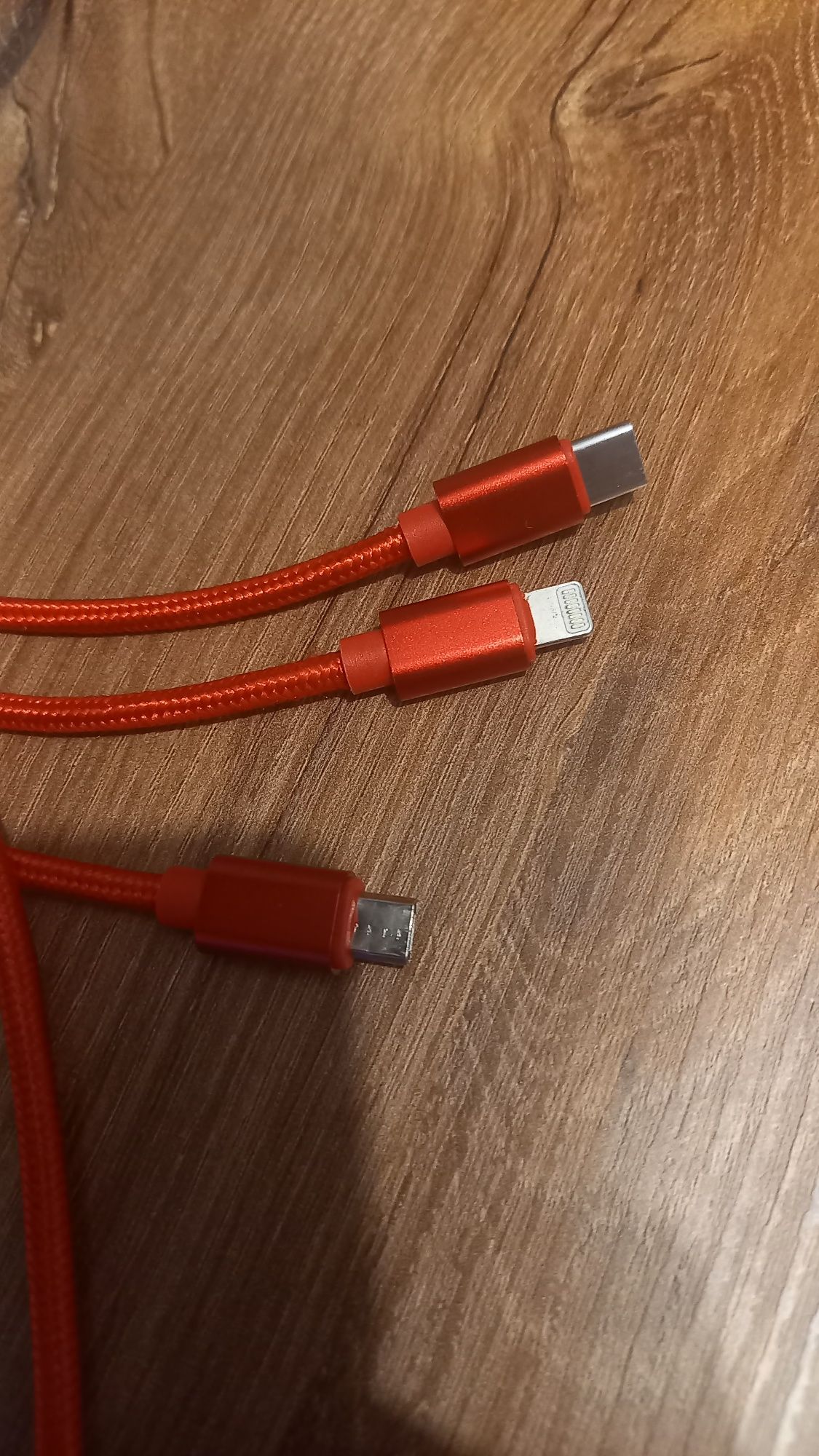 Kabel 3w1 Micro USB, Lightning USB, USB C