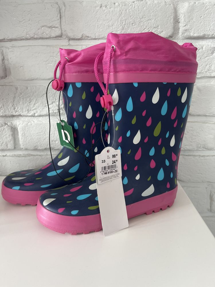 Kalosze Deichmann rozm. 33 NOWE 21 cm