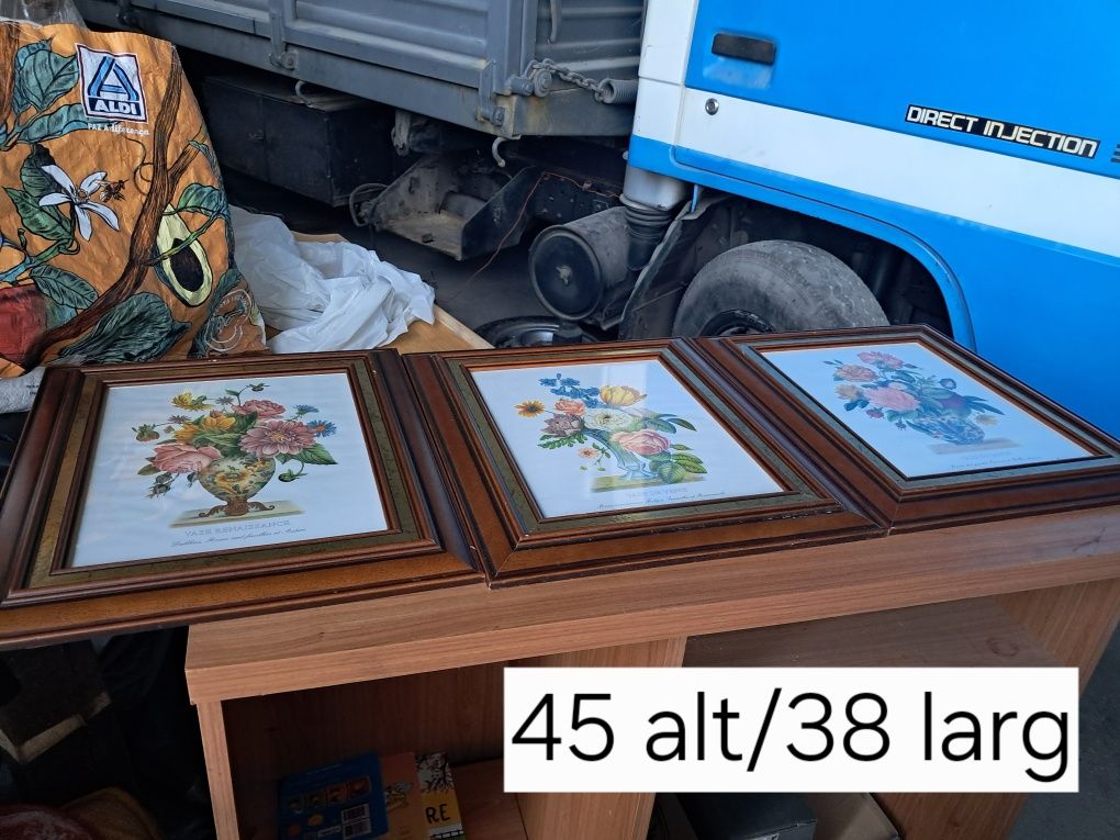 Conjunto tres quadros antigos