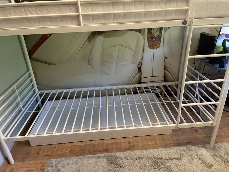 IŁóżko piętrowe bałe z szufladą bez materacy