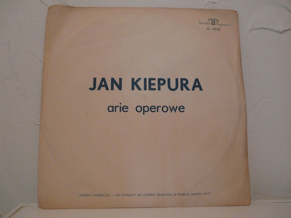Jan Kiepura - Arie operowe+Piosenki filmowe - płyty winylowe