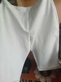 Spodnie białe z żorżety 42