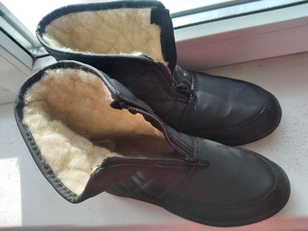 Зимові чоботи з плащівки 36р.