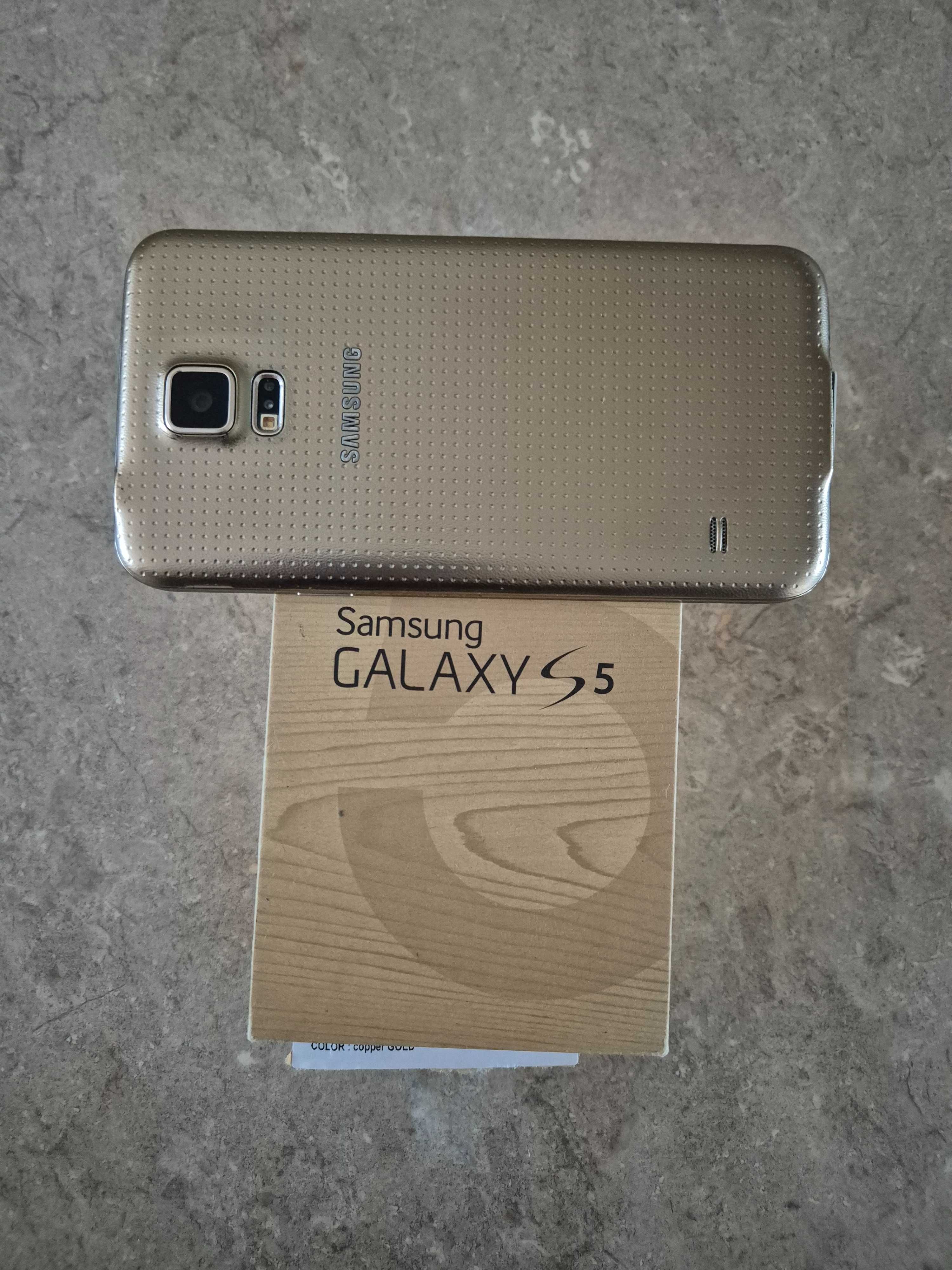 Samsung Galaxy s5 telefon złoty gold