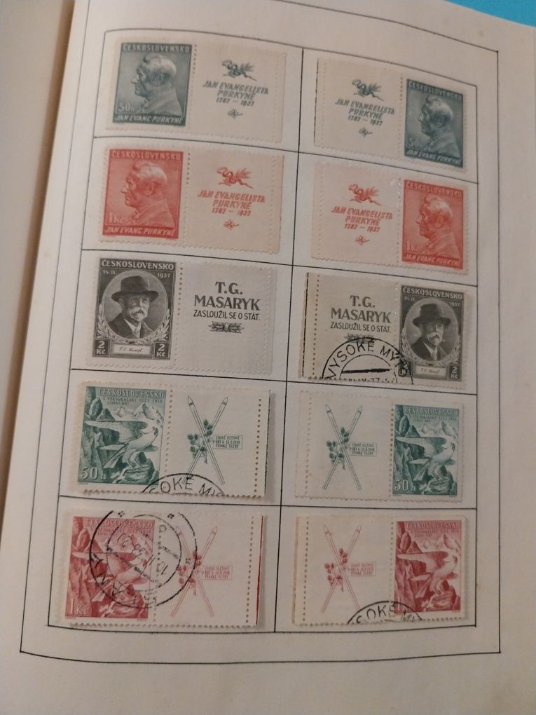 Selos e Blocos da Checoslováquia de 1918 a 1952