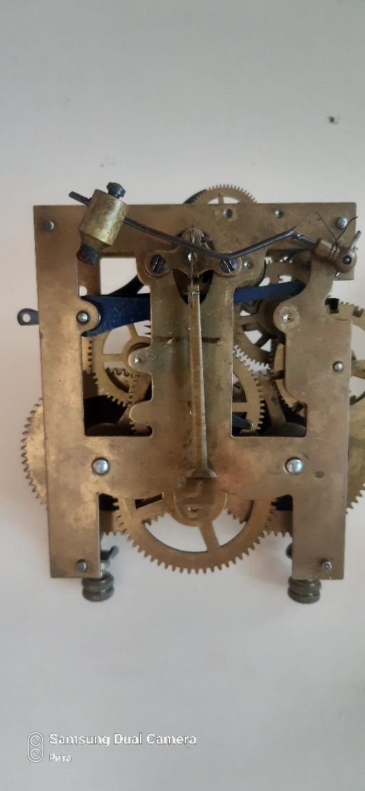 старинные настенные часы unghans Германия нач 19в  на ходу с боем