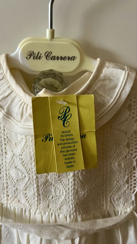 Vestido de batizado bebe 6 meses da Pili Carrera