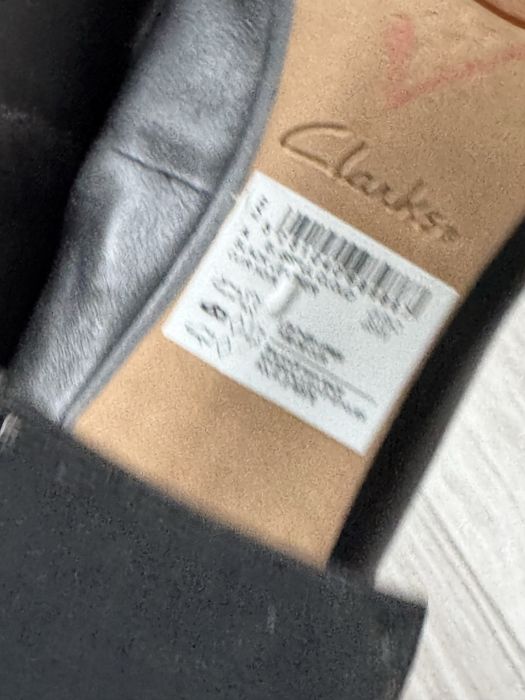 Чорні туфлі шкіряні clarks 39 39,5 40