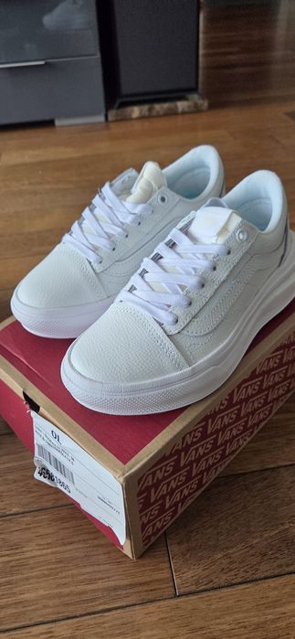 Buty Vans Skool Over nowe białe skóra 36