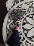 Mandela chwost granat beading